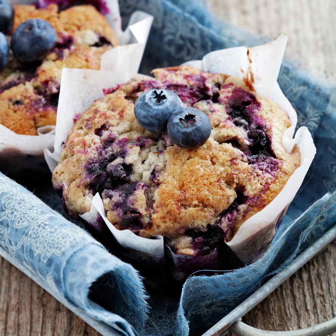 Breakfast Blueberry Muffins